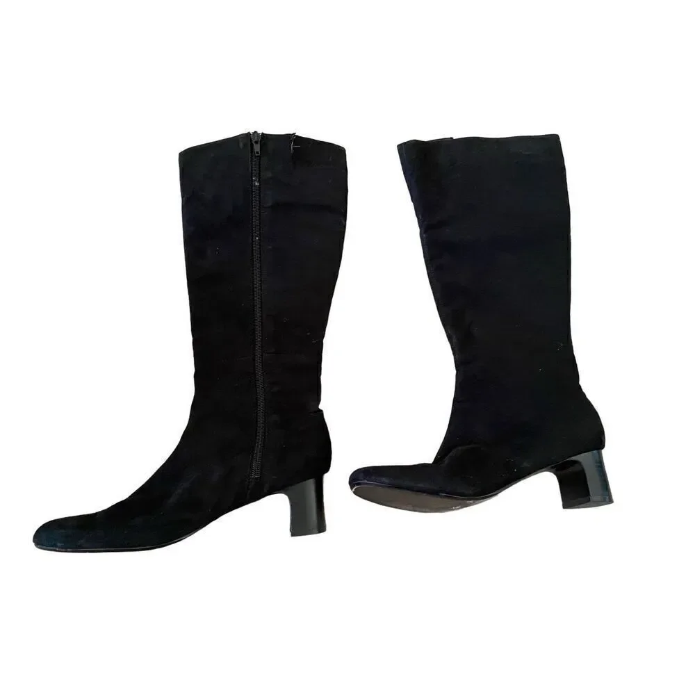 Over The Knee Leather Boots Size 7M Sexy Going Out Party